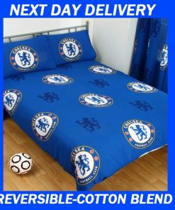 Chelsea Football Club Double Licensed Quilt Duvet Bedding Cover Sets