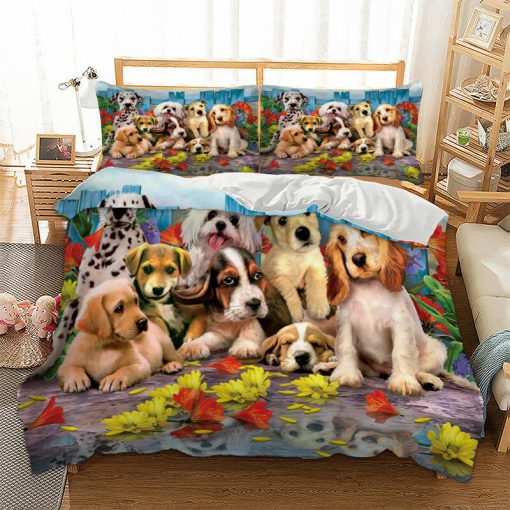 Dog Quilt Cover Set