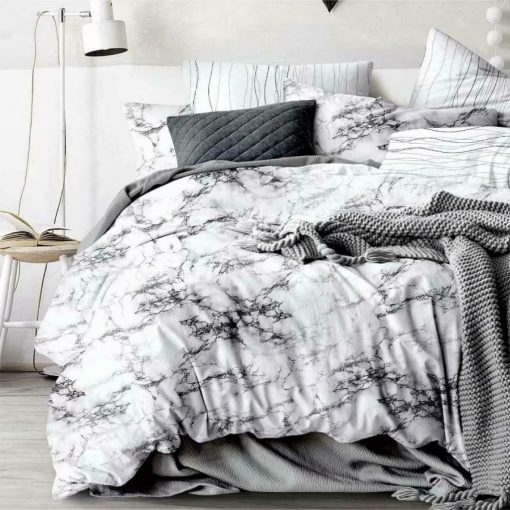 Marble Grey Quilt Cover set