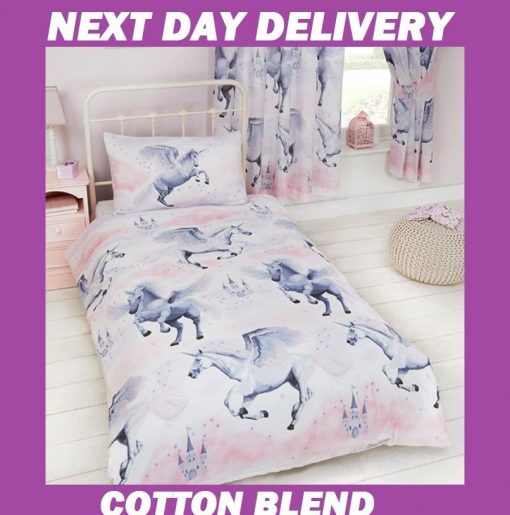 Stardust Unicorn Single Kids Licensed Quilt Duvet Bedding Cover Sets