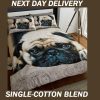 Pug Puppy Pooch Dog Pup Single Doona Duvet Quilt Cover