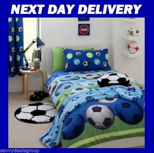 Soccer Football Kids Licensed Quilt Duvet Bedding Cover Sets