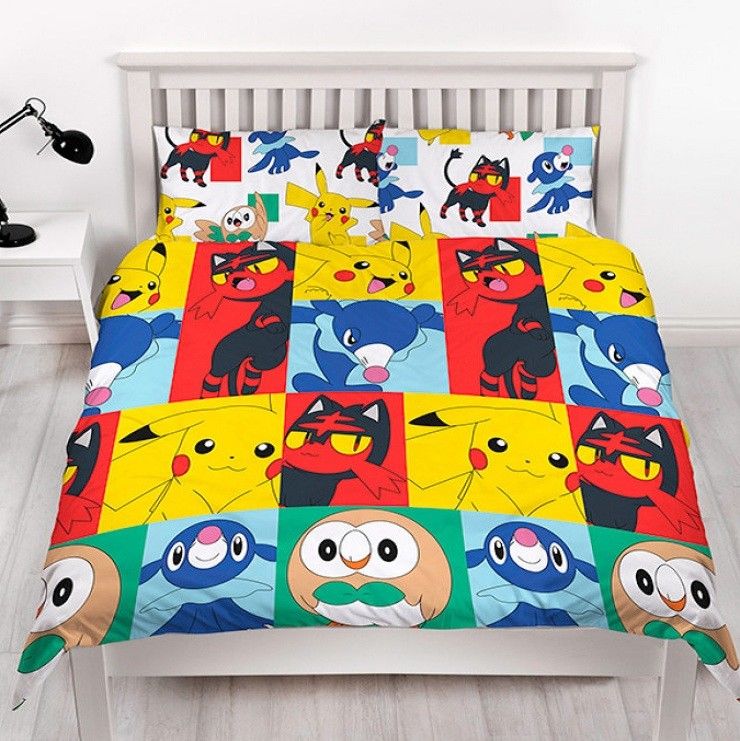 Pokemon Kids Quilt Duvet Doona Cover Setgenuineboys Girls