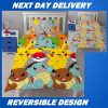 Pokemon Catch Single Kids Licensed Quilt Duvet Bedding Cover Sets