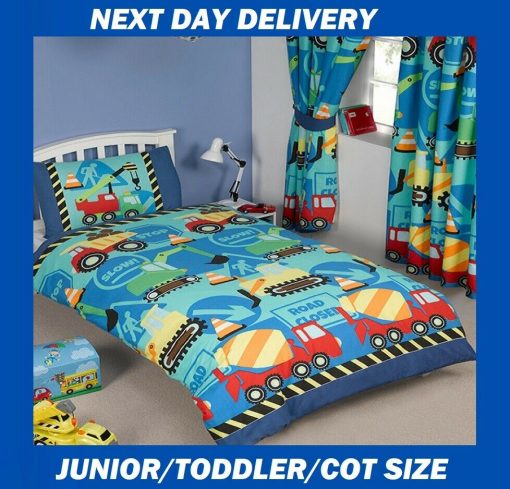 Construction Junior Toddler Quilt Cover